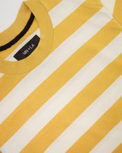 MUSTARD/BONE STRIPED CLASSIC TEE