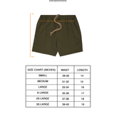 PLEATED HOUSE SHORTS IN OLIVE