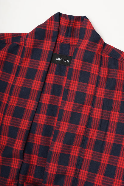 RED/NAVY S/S DRAPE