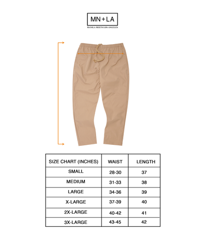 CHAMPAGNE TWILL LOUNGE PANTS